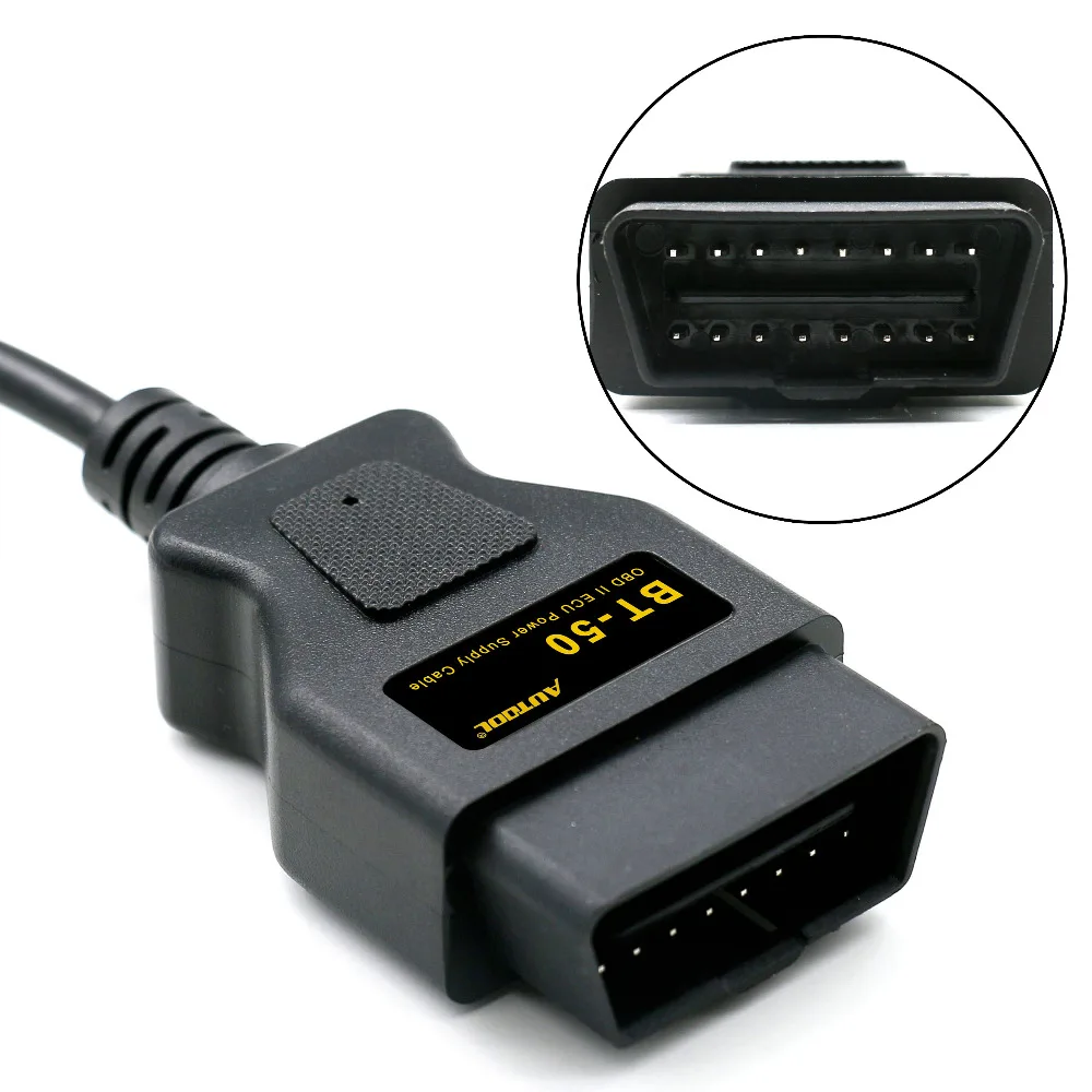 BT-50 OBD2 автомобиль ECU аварийного питания для 12 В постоянного тока источник кабель