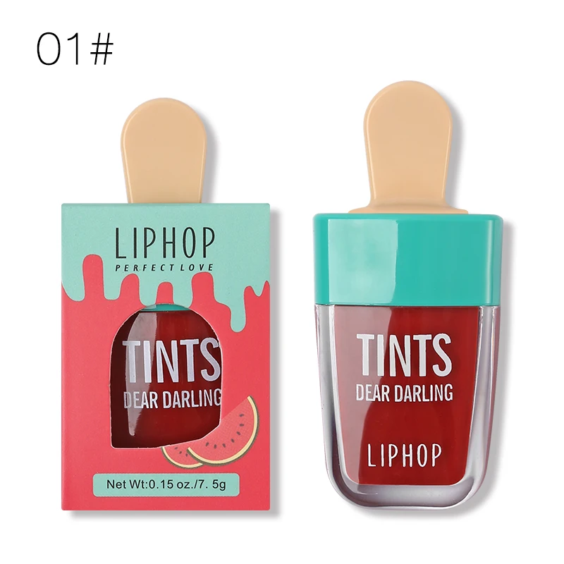 LIPHOP мороженое стойкий тинт для губ 5 цветов жидкая губная помада Rouge A Levres Labial матовый блеск для губ Сексуальная Татуировка косметика