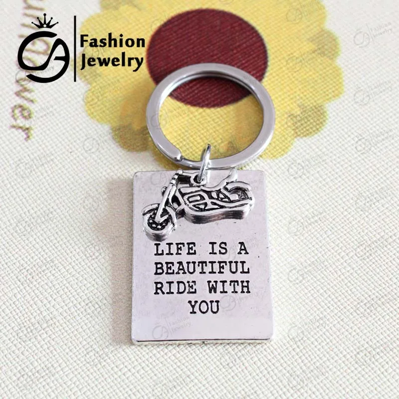 Античная Посеребренная Жизнь красивая поездка с вами велосипед мотоцикл Байк