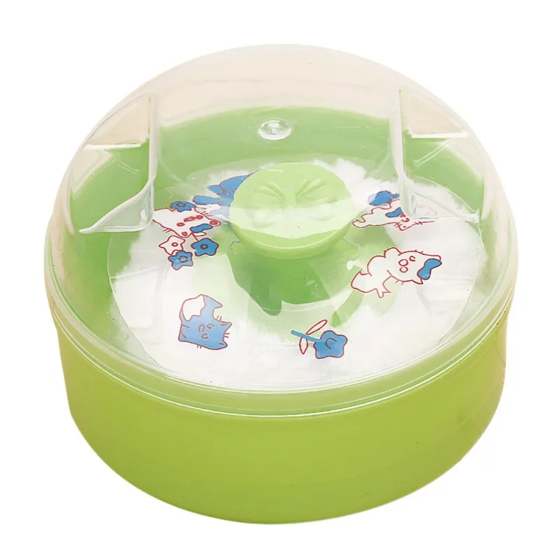 Удобный детский чехол для лица с губкой и пухом коробкой фонариком 3 вида