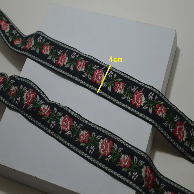 5 ярдов/партия жаккардовая лента 4 см|Кружево| |