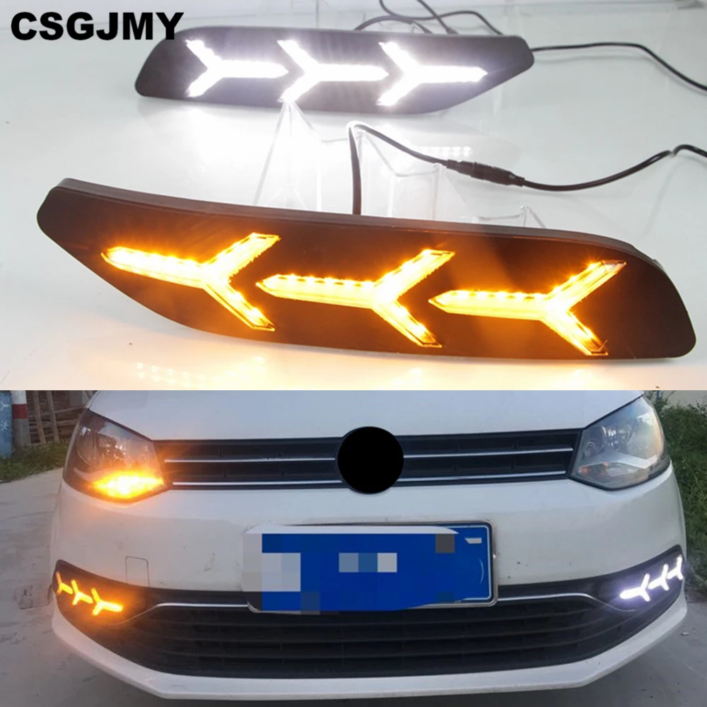 2 шт. Габаритные огни DRL светодиодный вождения динамический стример потока