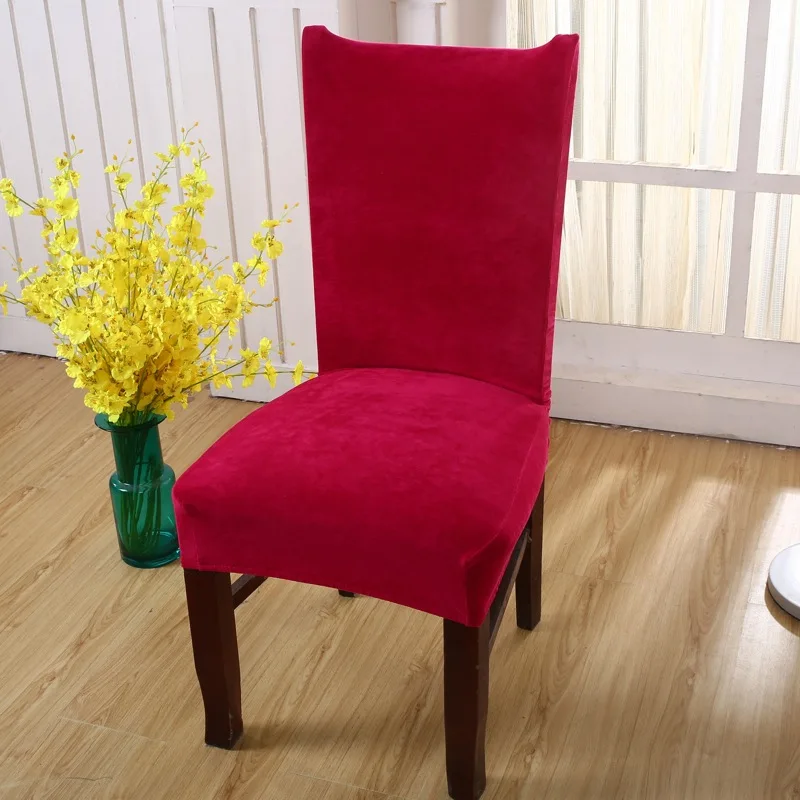 Monily простой однотонный чехол для обеденного стула анти грязный сиденья свадьбы
