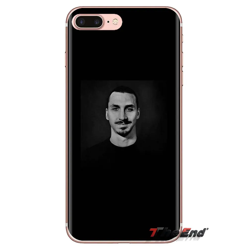 For iPod Touch Apple iPhone 4 4S 5 5S SE 5C 6 6S 7 8 X XR XS Plus MAX Transparent Soft Shell Covers Zlatan Ibrahimovic |
