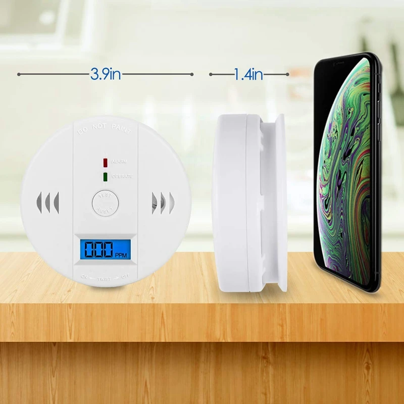 Обнаружение газа оксидом углерода детектор углекислого с сигнализацией