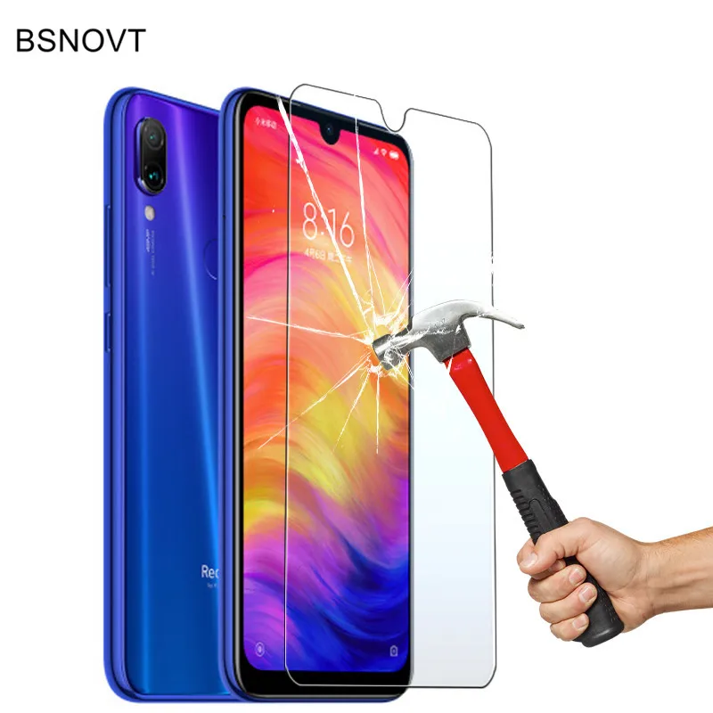2 шт. защита для экрана Redmi Note 7 Pro закаленное стекло Xiaomi защитная пленка против