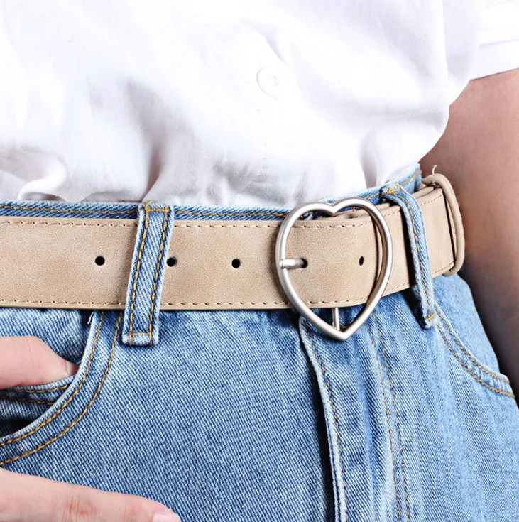 100pcs Fashion PU Leather Belt Women Metal Heart Buckle Corset Wedding Party Dress Decor Waistband Ladies Belts Streetwear | Аксессуары