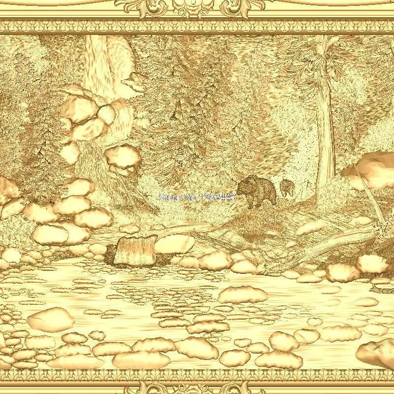 Les_bear 3D Ручка рисунок формат STL 3d для ЧПУ в формате | Инструменты