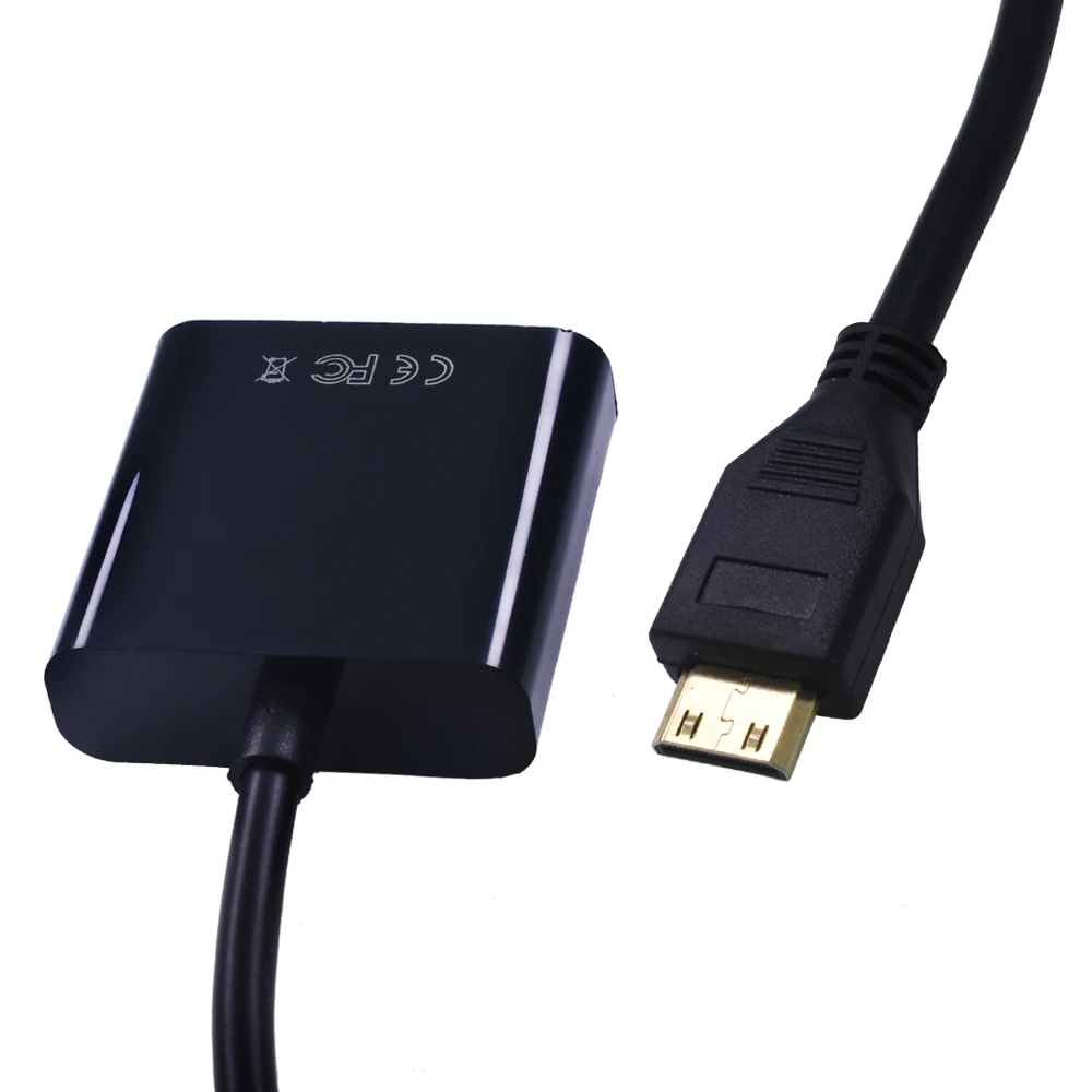 TISHRIC MINI HDMI к VGA Adaapter 1080P цифро аналоговый аудио конвертер кабель для ноутбука TV Box