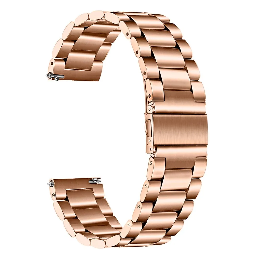 Rose Gold Solid 2 шт. сетчатый и прочный ремешок из нержавеющей стали 20 мм для samsung Galaxy Watch 42 мм/Активный 40 мм/gear S2 классический/gear спортивный ремешок - Цвет ремешка: Rose Gold Solid