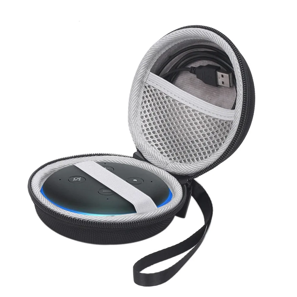 EVA чехол для хранения для Amazon Echo Dot 3rd Gen, умный динамик, ручная сумка, защитный чехол на молнии, аксессуары