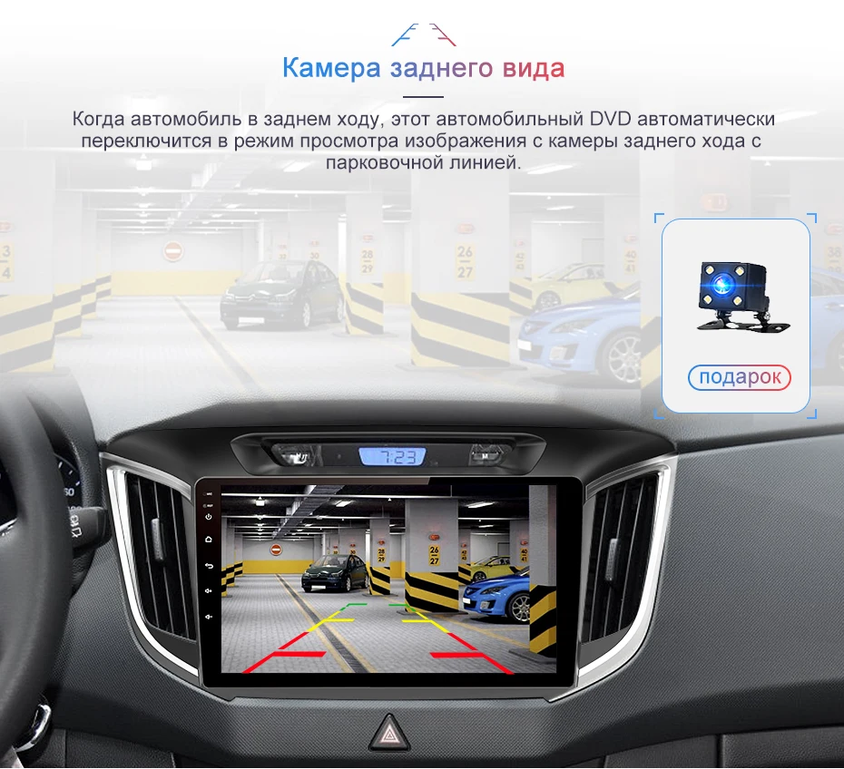 Junsun V1 Android 9,0 2 ГБ+ 32 ГБ DSP автомобильный Радио Мультимедиа Видео плеер gps навигация для hyundai Creta ix25 2 din без dvd