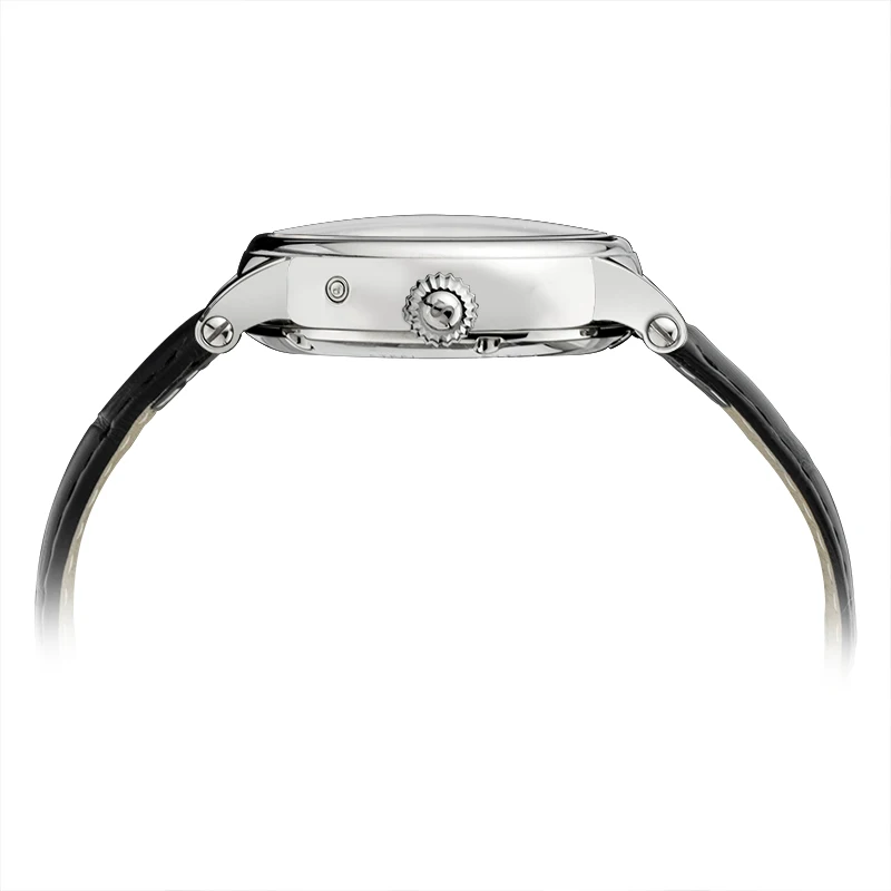 Автоматические механические водонепроницаемые часы из натуральной кожи для