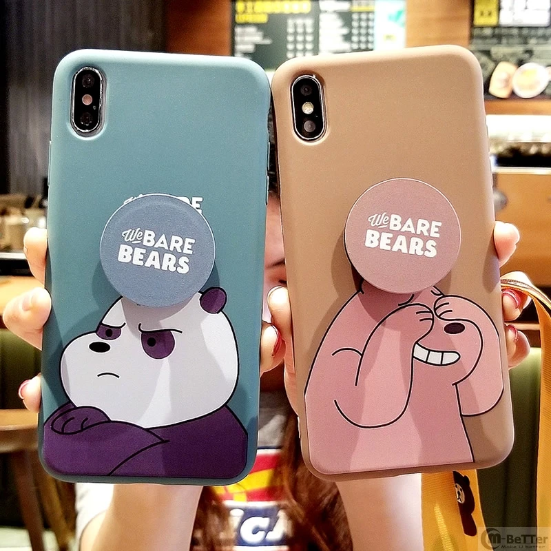 Мы вся правда о медведях пара чехол для iPhone XS MAX мультфильм силиконовая задняя