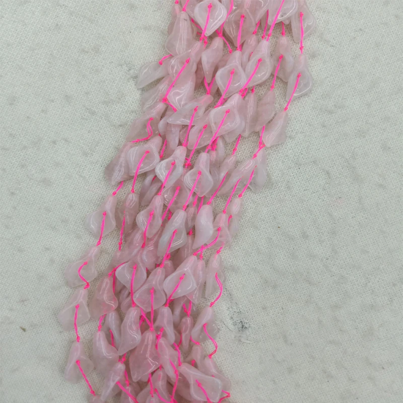 

Натуральный розовый кристаллический камень, бисер в форме ушей, красные Агаты, опаловые камни, бисер для самостоятельного изготовления юве...