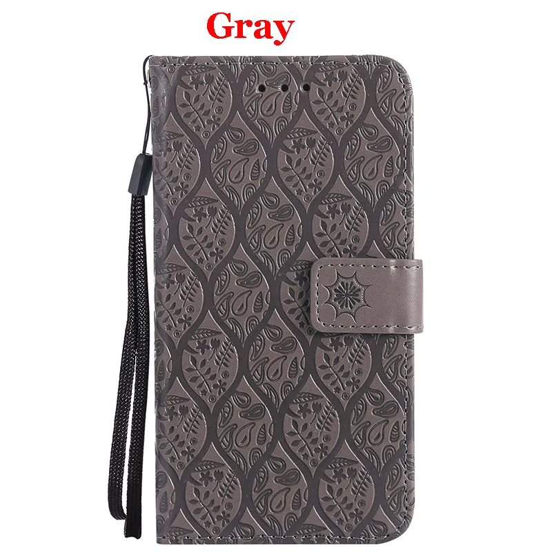 Vines-Gray Кожаный чехол-книжка для Honor 7A, для huawei Honor 7A, DUA-L22, 5,45 дюйма(русский), Honor7A mini, 3D Vines, PU, чехол для телефона Honor 7A Pro 5,7 дюйма - Цвет: Vines-Gray