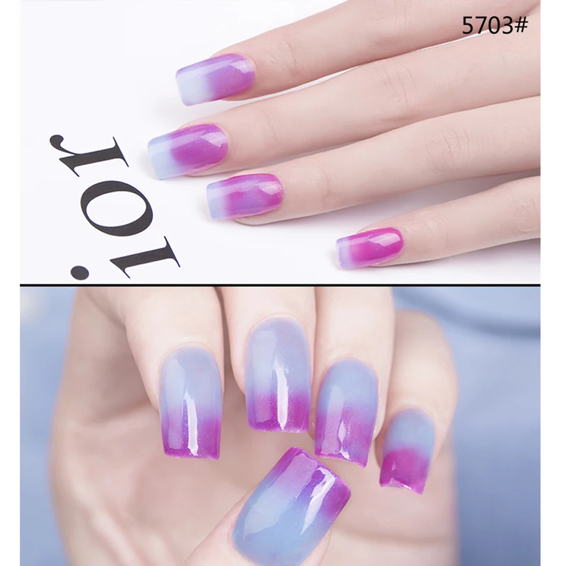 Sarness настроение меняется Цвета гель для ногтей Хамелеон замочить от УФ Гели Лаки