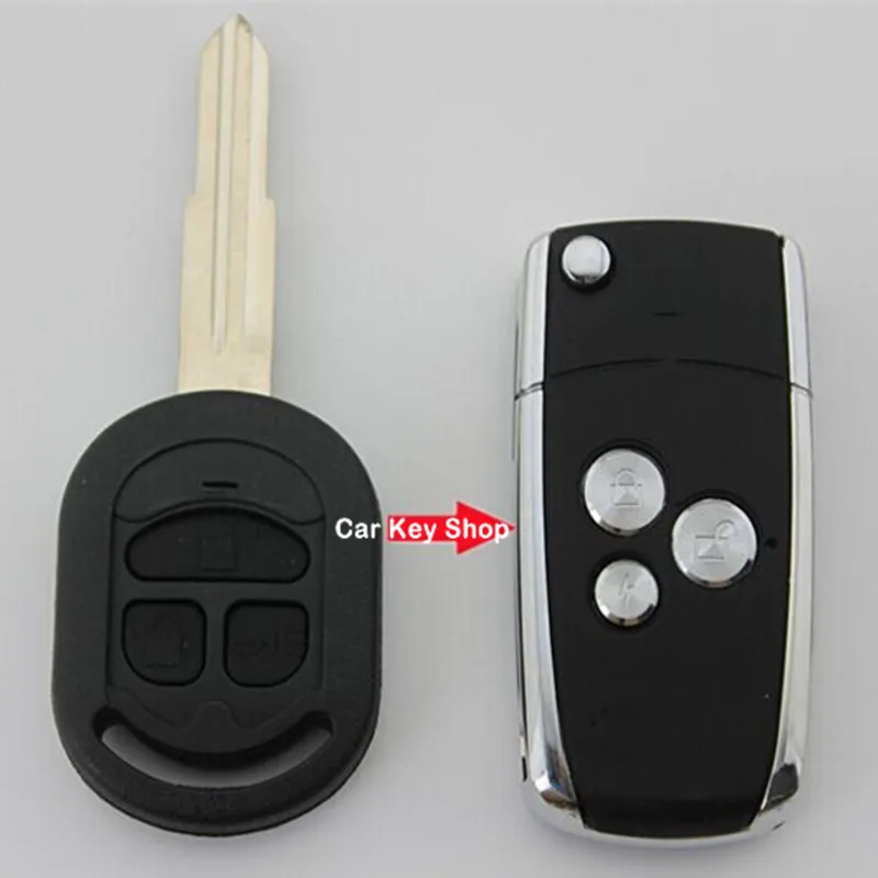 Чехол для Buick Excelle HRV Chevrolet с 3 кнопками дистанционного управления|3 button|folding keykey fob |