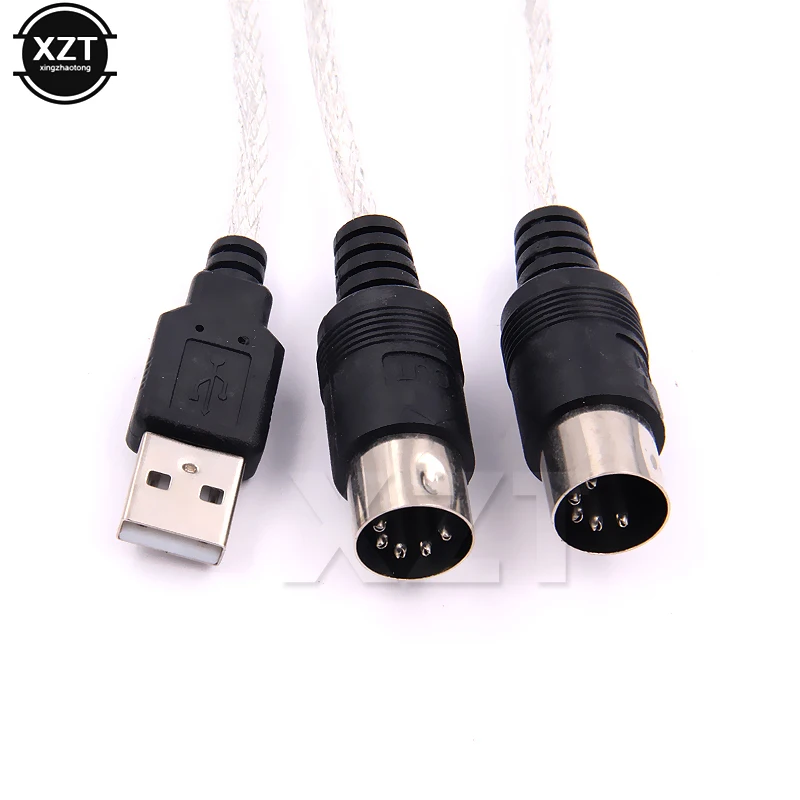 USB конвертер интерфейсного кабеля Midi ПК для музыкальной клавиатуры шнур для Windows XP Vista и для Mac OS X операционные системы
