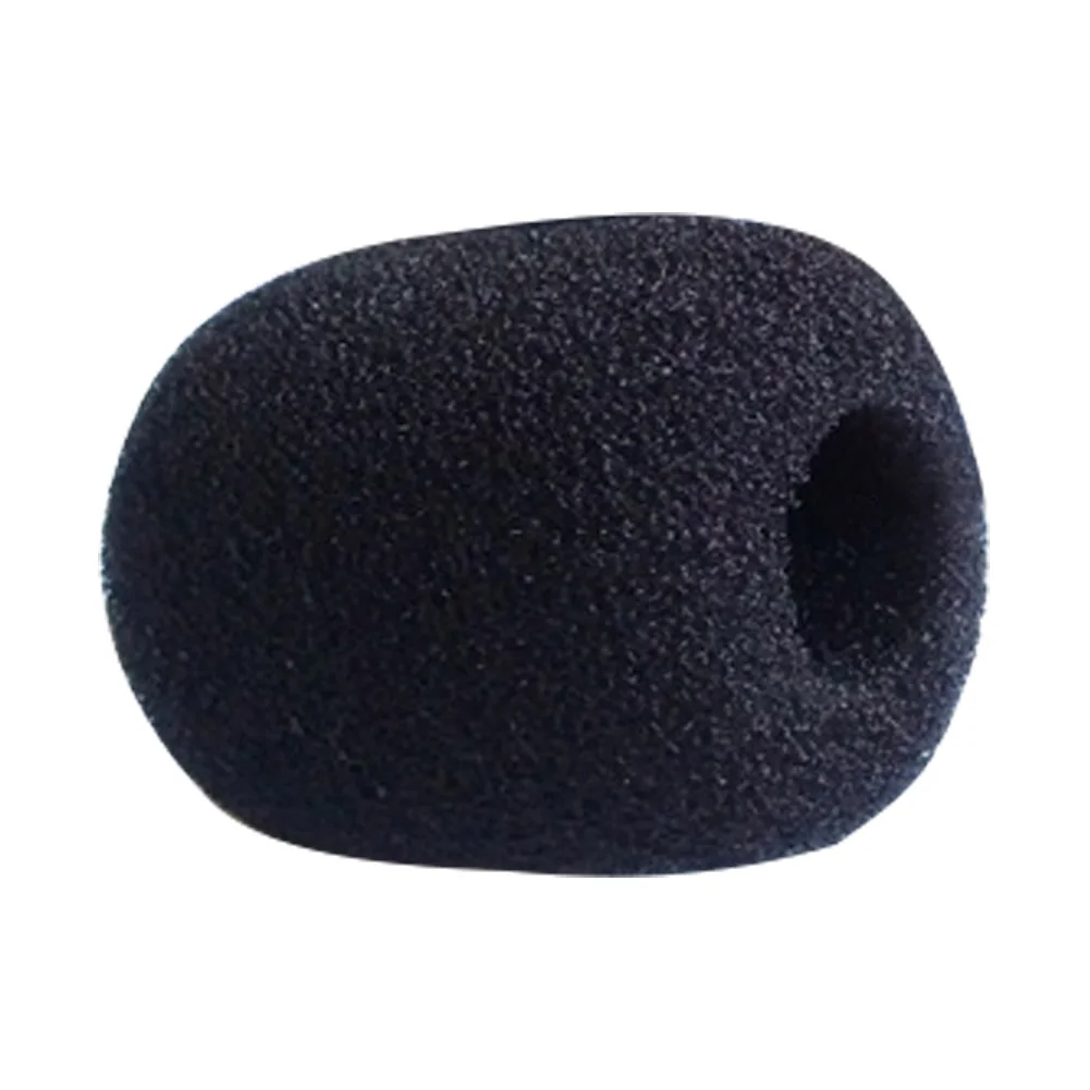 10pcs/lot Mini Black Microphone Cover Headset Windscreen Sponge Foam Mic Covers Protector | Электроника