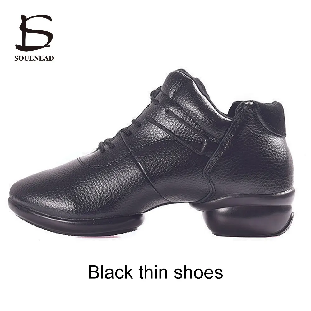 black with thin Женские Танцевальные Кроссовки; обувь для мужчин и девочек; современная танцевальная обувь; Zapatillas Jazz; Танцевальные Кроссовки в стиле хип-хоп; Женская Осенняя обувь - Цвет: black with thin