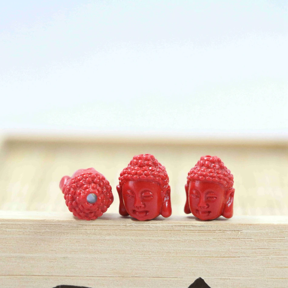 5 шт. 18 стилей модная синтетическая красная резьба по камню циннабар цветок diy