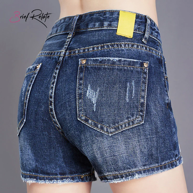 Короткие летние короткие джинсовые с цветочным принтом буквами звездами