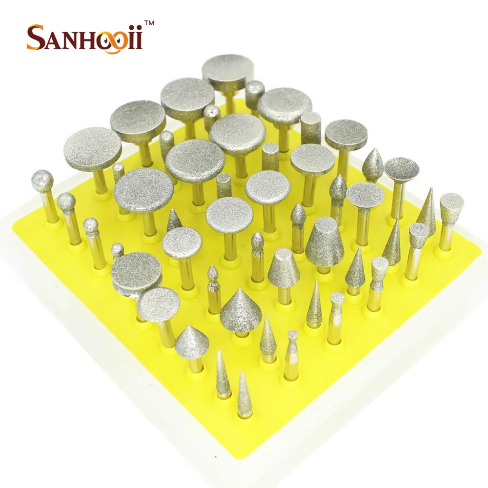 

50PCS Accessories For Tools Set Diamond Coat Drill Bit 3.2MM Shank For DIY Carving Polishing Tools