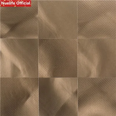 Черный 4 шт. металлическая высокотемпературная кухонная плита 3D водонепроницаемые наклейки на стену и маслостойкие самоклеющиеся мозаичные плитки настенные наклейки - Цвет: Черный