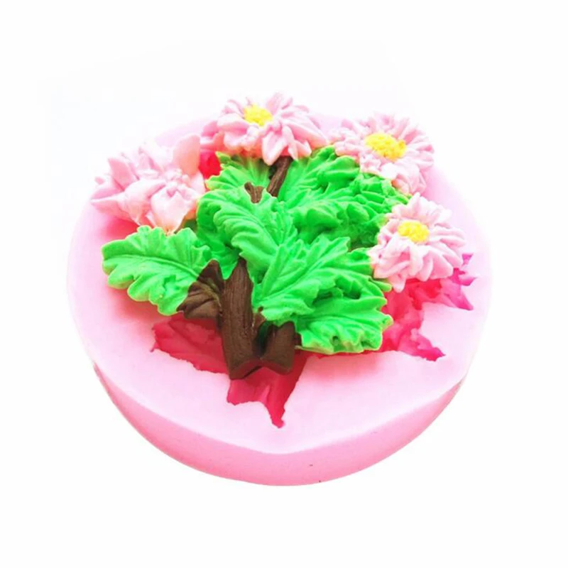 Торт силиконовые формы Цветы Форма для помадки Sugarcraft DIY Инструменты выпечки