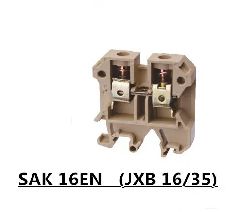 20 шт./лот Сак 16EN Универсальные Комбинированные клеммные колодки G и T Типа Din rail JXB