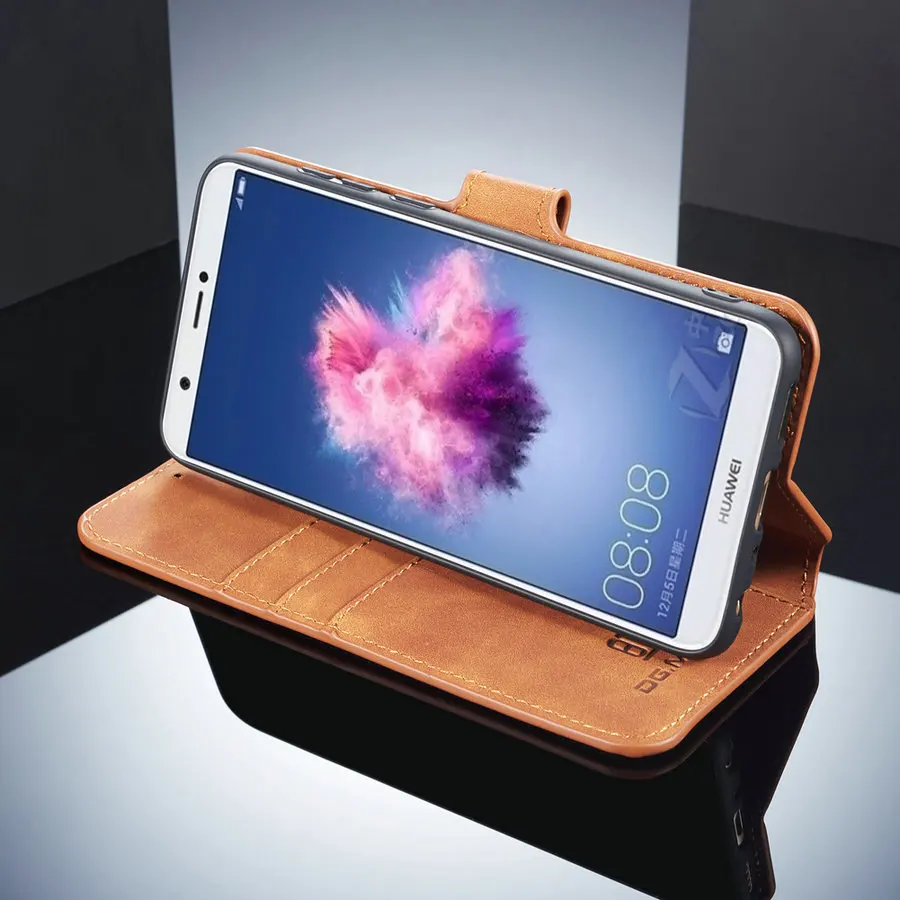 Чехол DG.MING для телефона Huawei Y9S PSmart 2019 кожаный чехол бумажник в стиле ретро Honor V30 20 9X