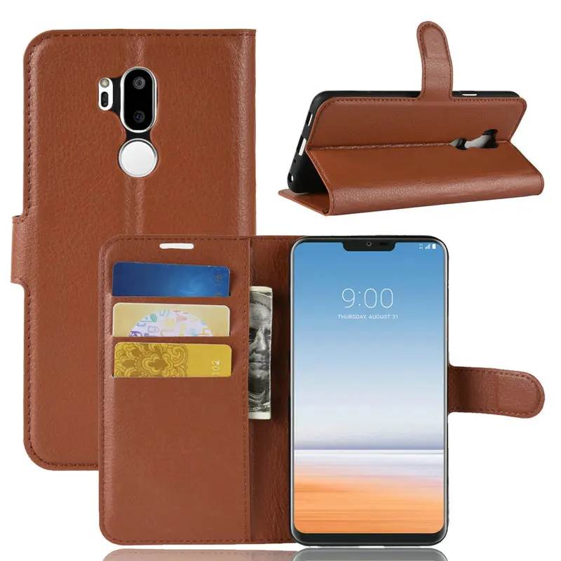 Роскошный кожаный флип кейс для LG G7 ThinQ чехол 6 0 дюйма кошелек с