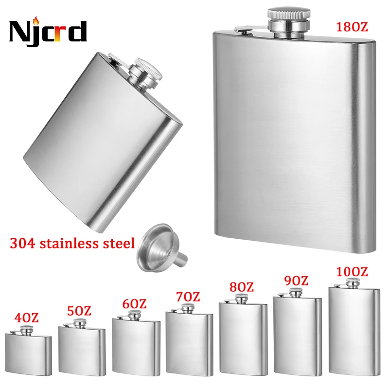 Фляга из нержавеющей стали 6 унций фляга высокого качества виски вино бутылка для