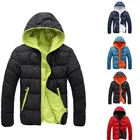 Куртки мужские, зима 2020, повседневная верхняя одежда, ветровка, мужские, приталенные, с капюшоном, модные пальто, мужские размера плюс