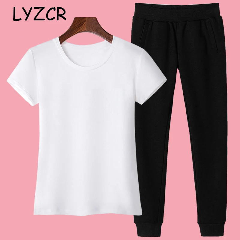 Розовый Для женщин спортивный костюм комплект из 2 частей шаровары и топ летом