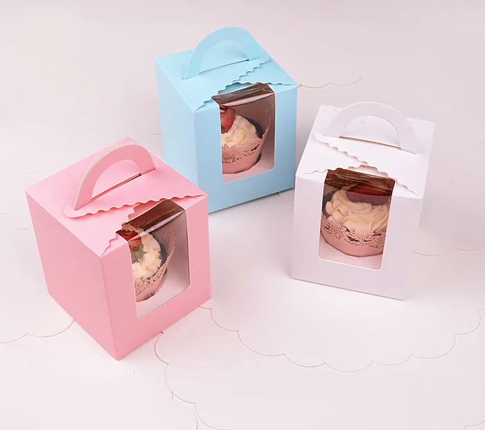 

100 шт., разноцветная коробка для ручной упаковки выпечки, переносная коробка для маффинов, складные бумажные стаканчики, конфеты для яиц