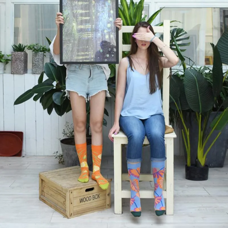 [COSPLACOOL] Новые забавные Женские носочки с животными хлопковые носки цветочным