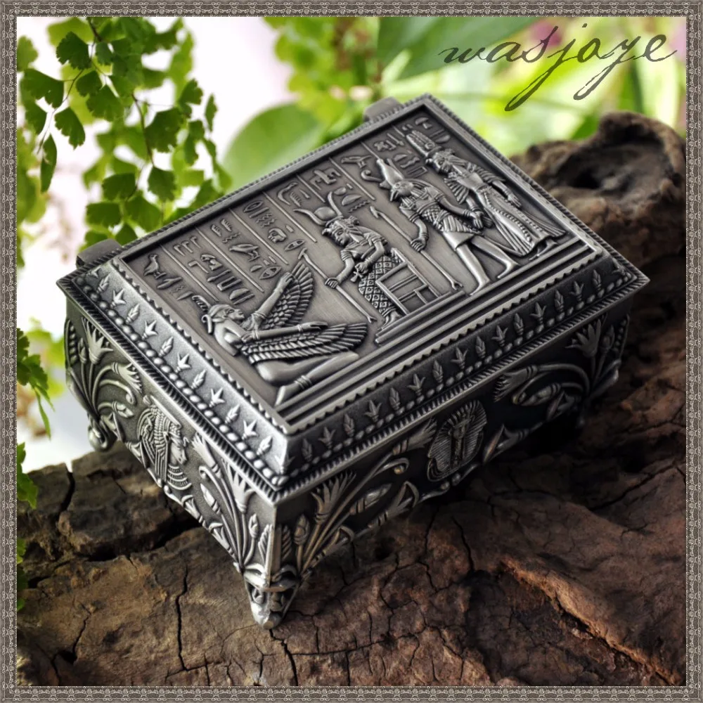 Классическая европейская Шкатулка принцессы Isis объемная металлическая