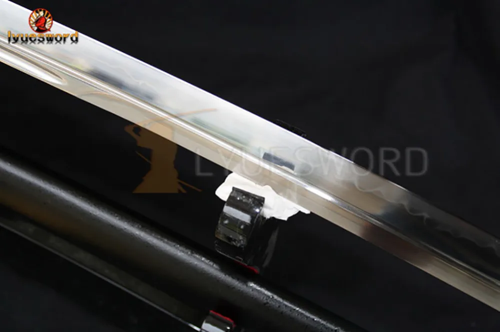 LYUESWORD японская Naginata самурайский меч полная драгоценность T10 стальная глина