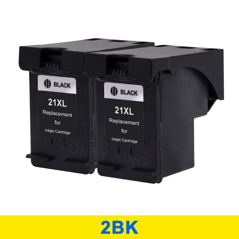 21 BK X 2 Toney universal(король 21 22 XL сменный картридж для принтера для hp 21 22 для hp 21 21XL 22XL с чернилами hp Deskjet F2180 F2280 F4180 F380 380 принтер - Цвет: 21 BK X 2