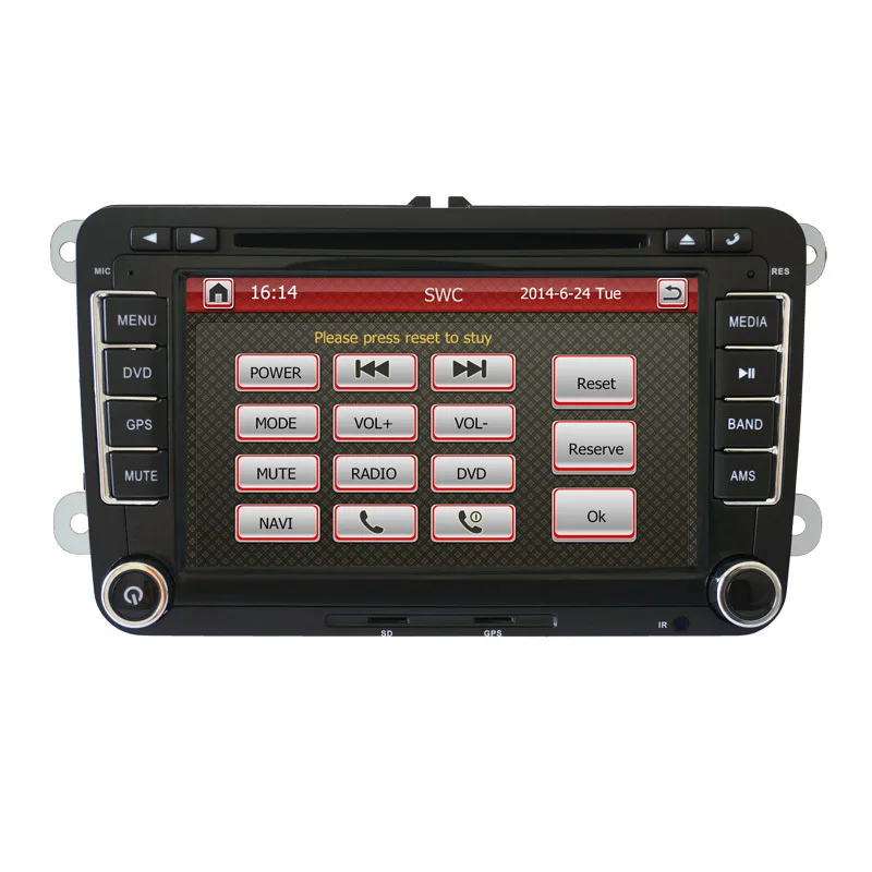 Новый 7 дюймовый 2din автомобильный DVD плеер для VW GOLF 4 5 6 POLO PASSATCC JETTA TIGUAN TOURAN EOS SHARAN