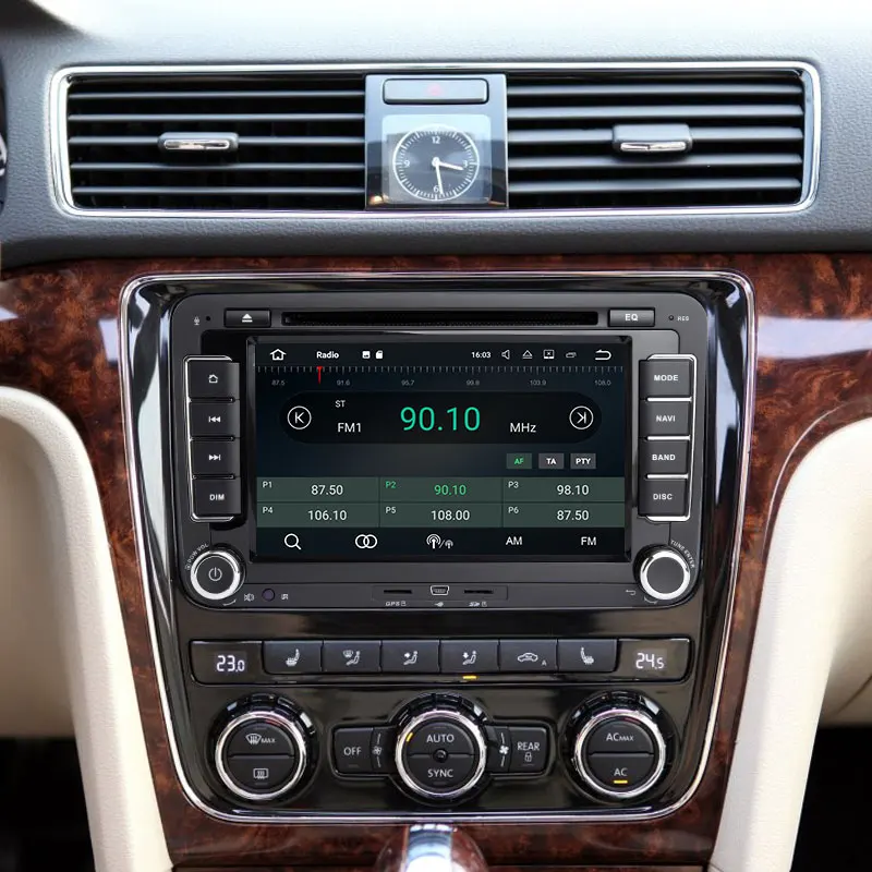 2 din Авторадио GPS Android 8 1 автомобильный мультимедиа для Skoda Octavia Volkswagen Passat b6 VW Seat leon