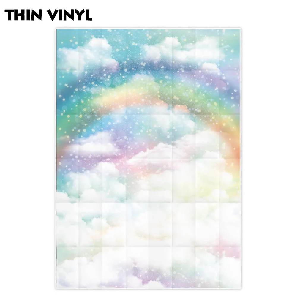 Allenjoy фон для фотосъемки с радужным облачным небом фотосессии новорожденного