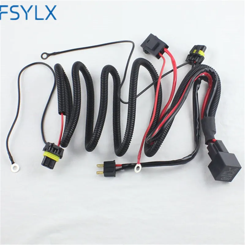 

FSYLX 12V 35W 55W 75W HID H7 h8 h11 9005 9006 Wire Harness Controller for Car Headlight Retrofit connect