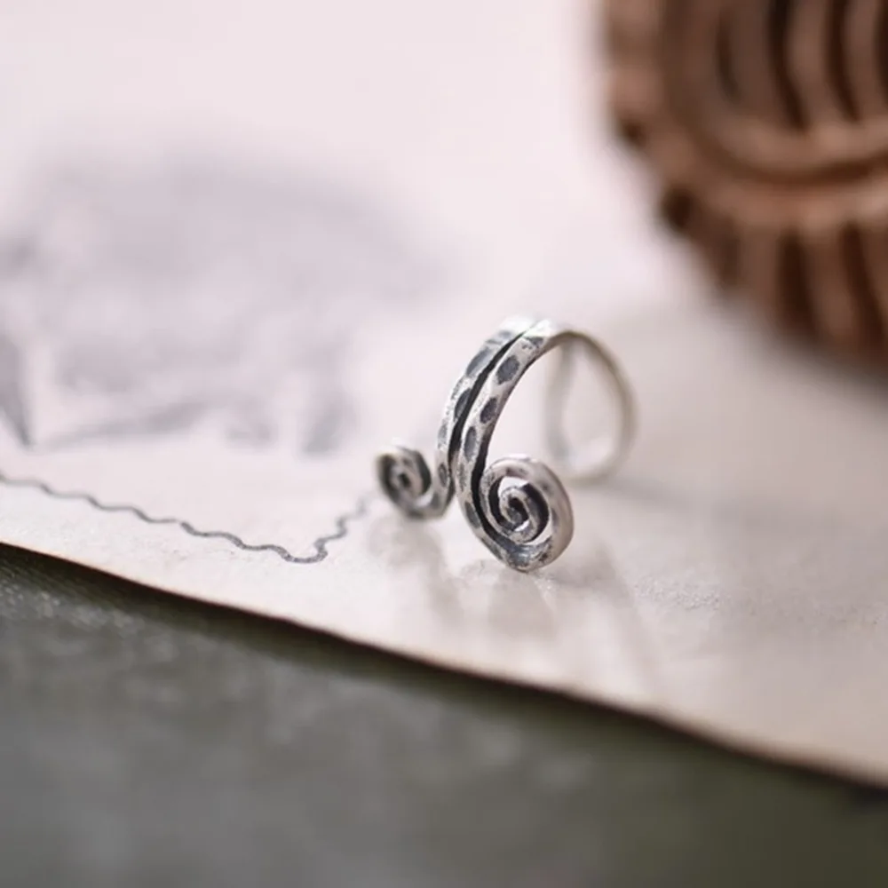 Новые кольца ручной работы с одним носом ушные манжеты для женщин из