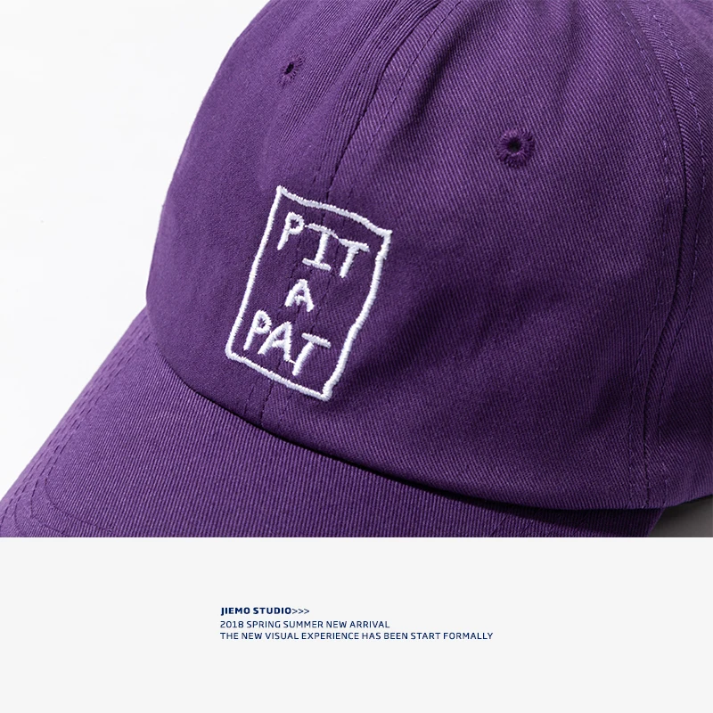 SODA WATER Baseball Cap Women Embroidery Letter Snapback Hat Hip Hop For Lady Girl Bone Casquette Purple Color 101CI2018 | Аксессуары
