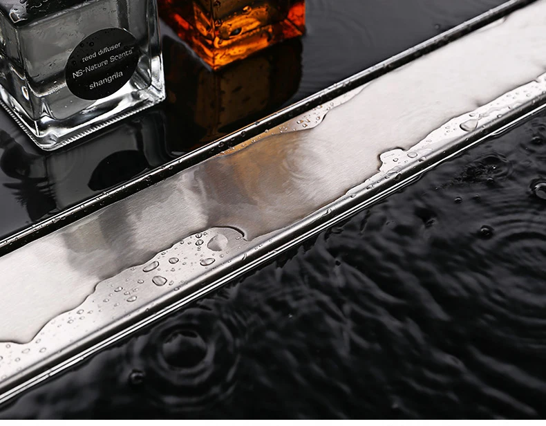 Прямоугольная линейная вставка для плитки из нержавеющей стали 100 см защита от