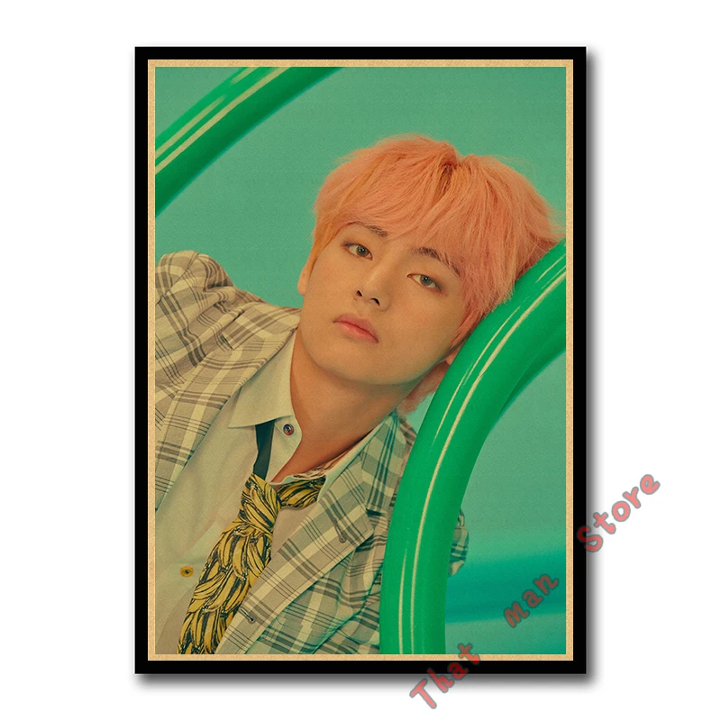 Kpop bangtan постер с прозрачным изображением настенные наклейки для украшения дома