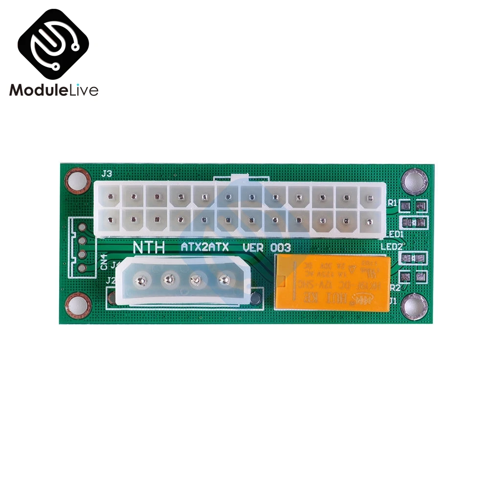 ATX 24Pin к Molex 4Pin Dual PSU источник питания синхронизация стартер удлинитель Кабель